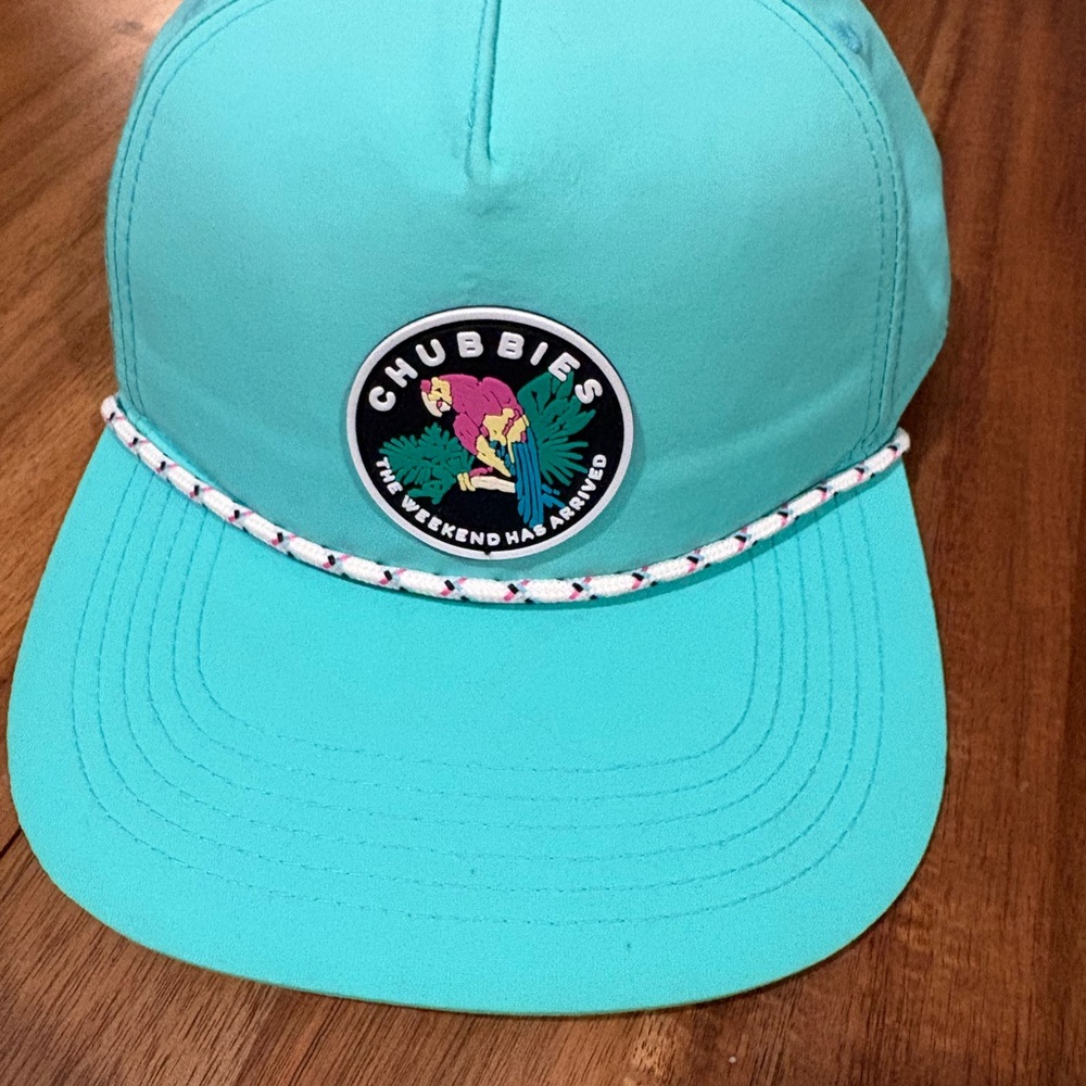 Chubbies Teal Rope Hat Weekend Has Arrived Snapback Adjustable Sold Out Style